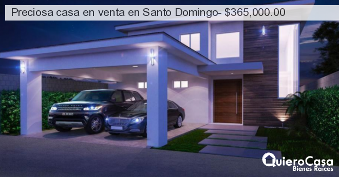 Preciosa casa en venta en Santo Domingo- $365,000.00